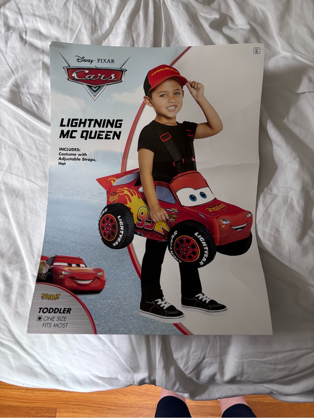 Lightning McQueen Halloween costume- OS Toddler